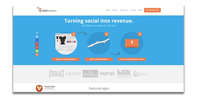 Addshoppers social media ecommerce tool