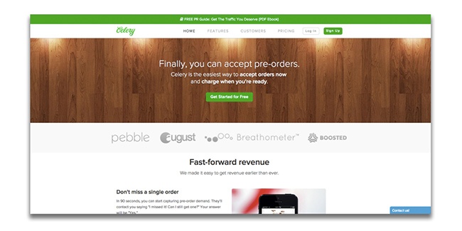 Celery pre-orders ecommerce tool