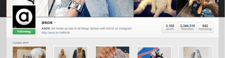 Asos Instagram Followers