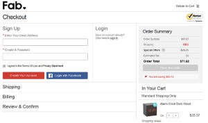 Checkout page examples