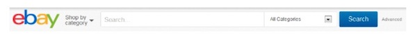Ebay search bar