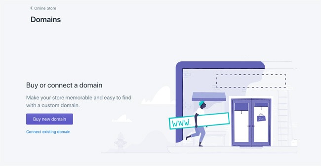 create online store - buy domain name