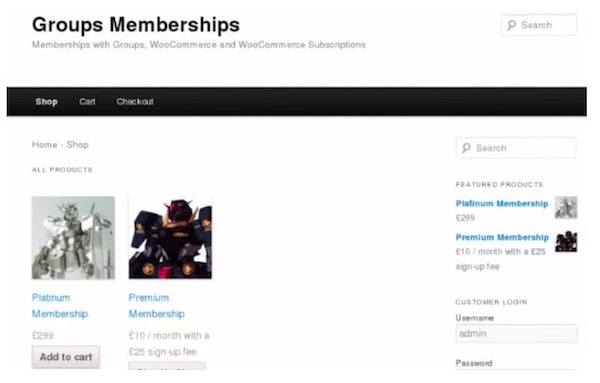 WooCommerce with Groups