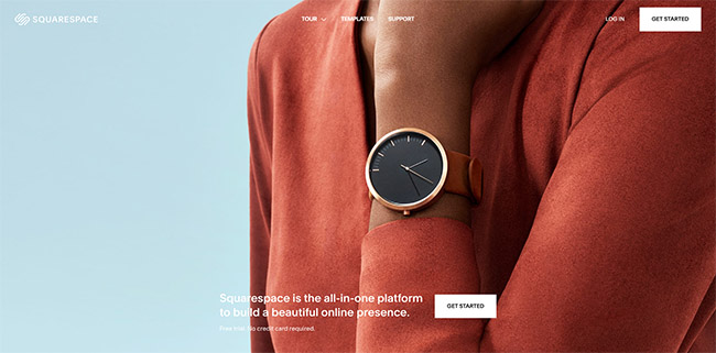 squarespace homepage