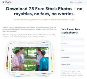 Hubspot free photos pack