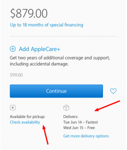 Apple’s checkout details