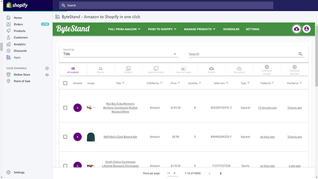 shopify apps - bytestand
