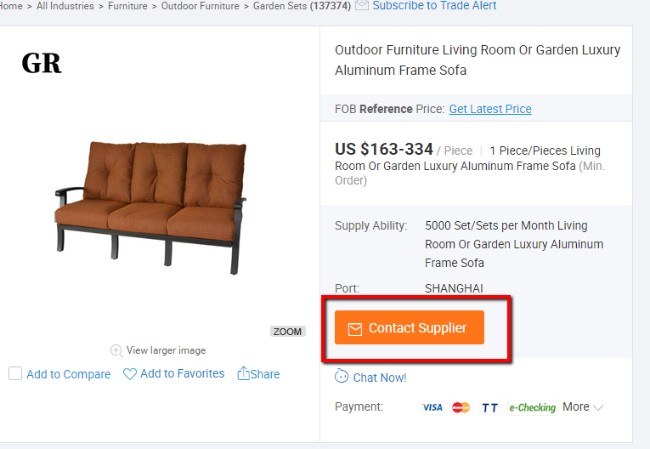 how to sell furniture online