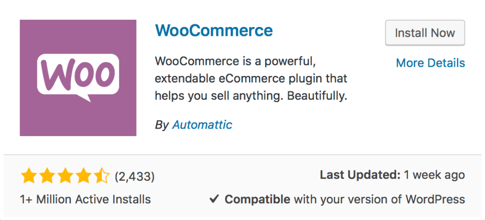 open source ecommerce - woocommerce plugin