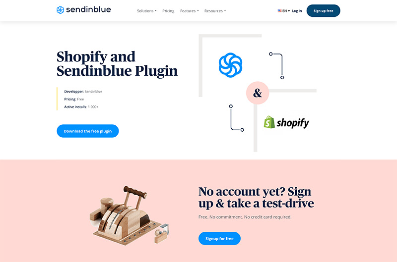 shopify sendinblue plugin