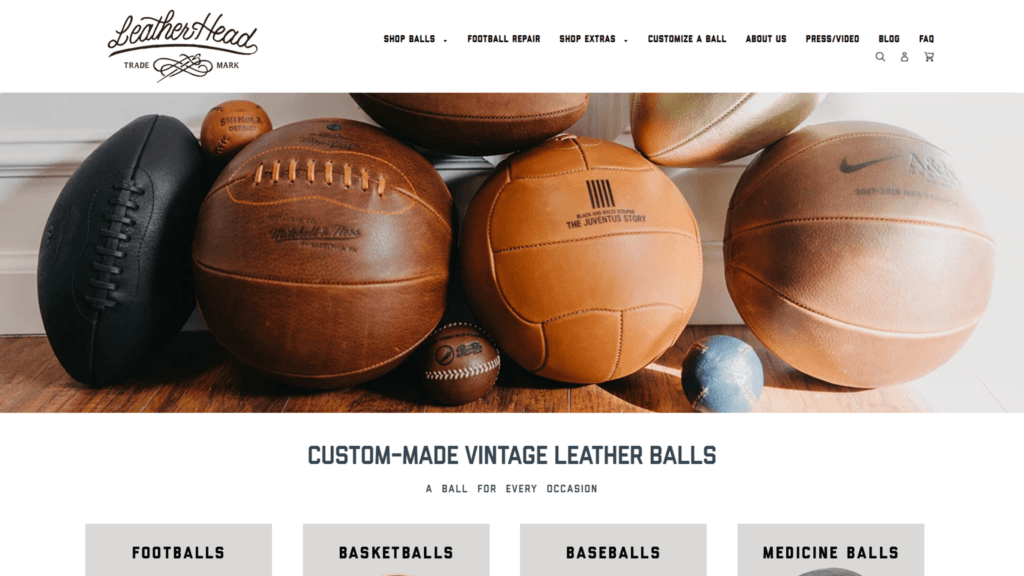 Leather Head Sports best shopify stores