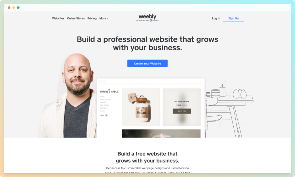 weebly - best ecommerce website designs