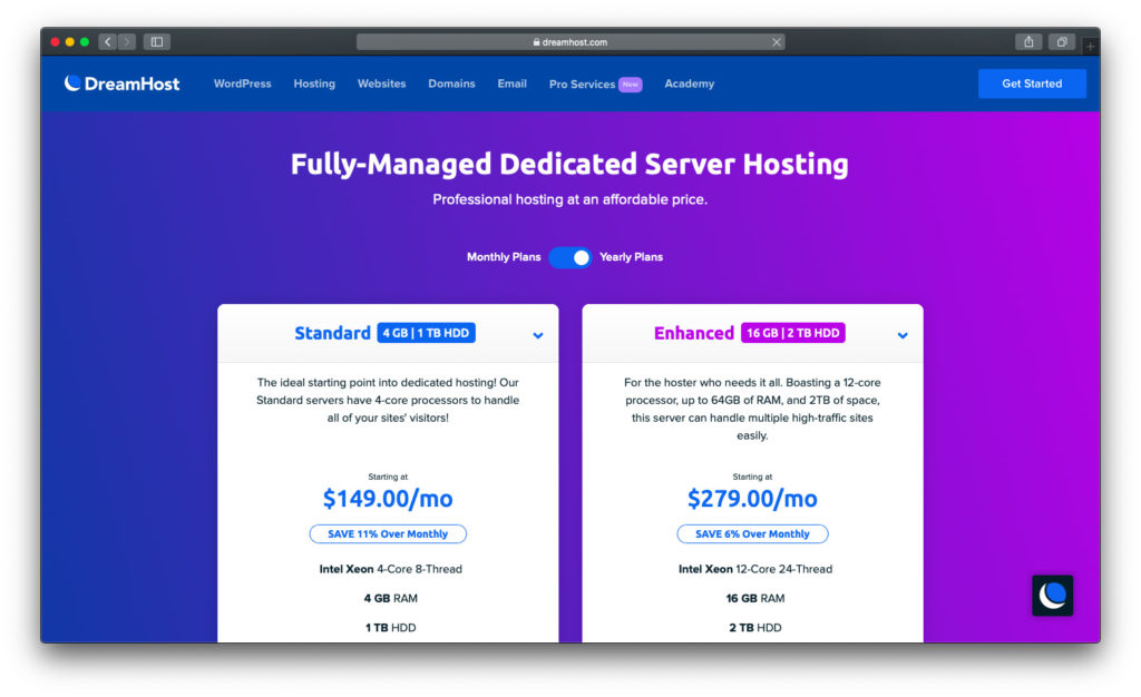 dreamhost magento managed dedicated hosting