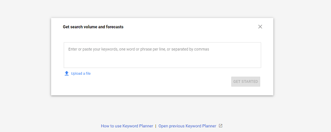 keyword planner for ecommerce content marketing