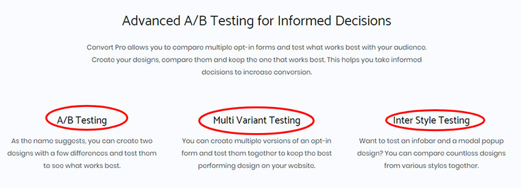 Convertpro A/B Testing