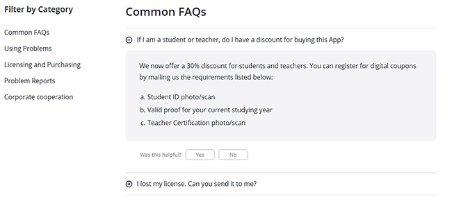 easgle faq page