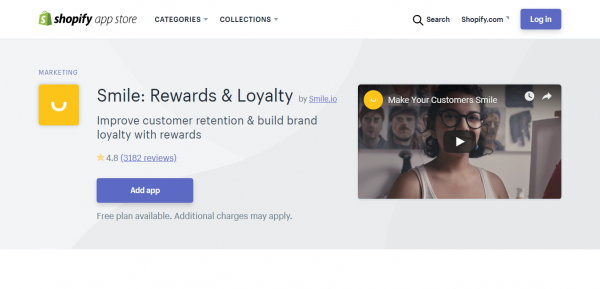 shopify apps - smile plugin