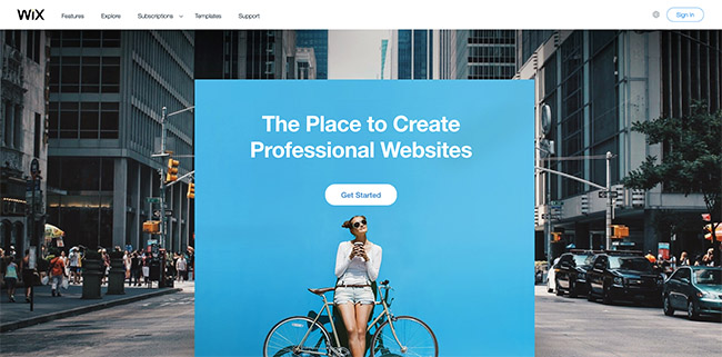 cheap website builder - Wix