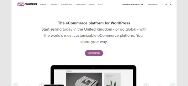 WooCommerce homepage