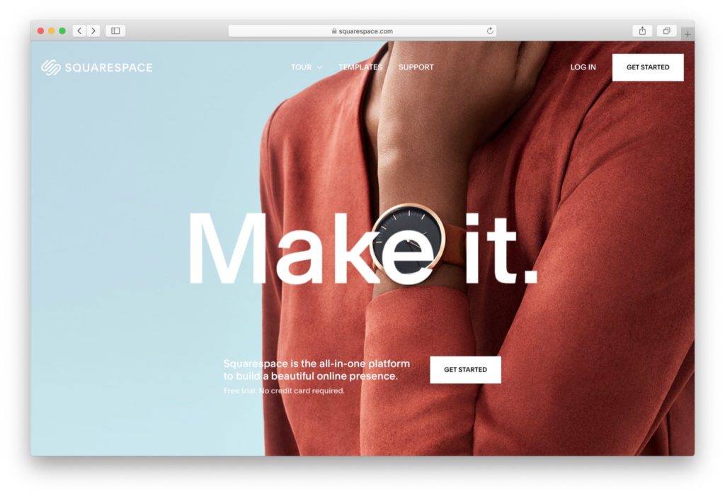 Squarespace ecommerce website builder