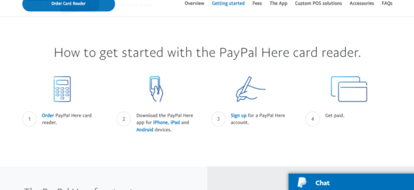 PayPal Here sign up