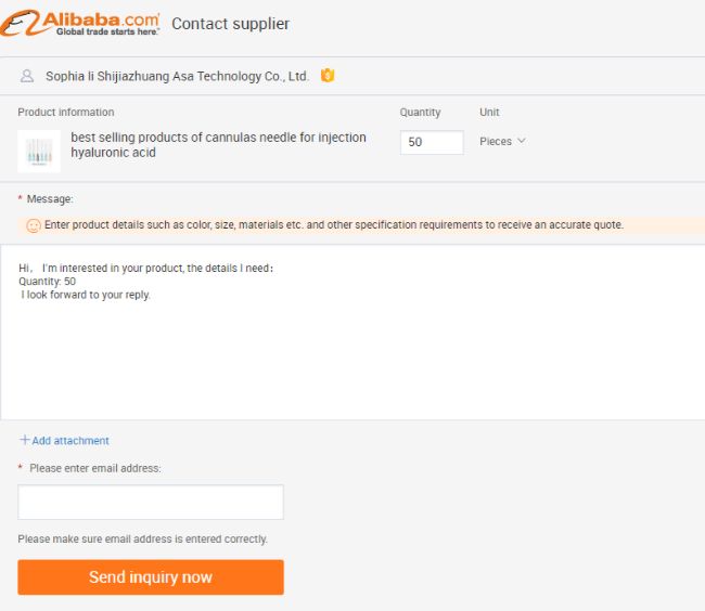 alibaba contact supplier