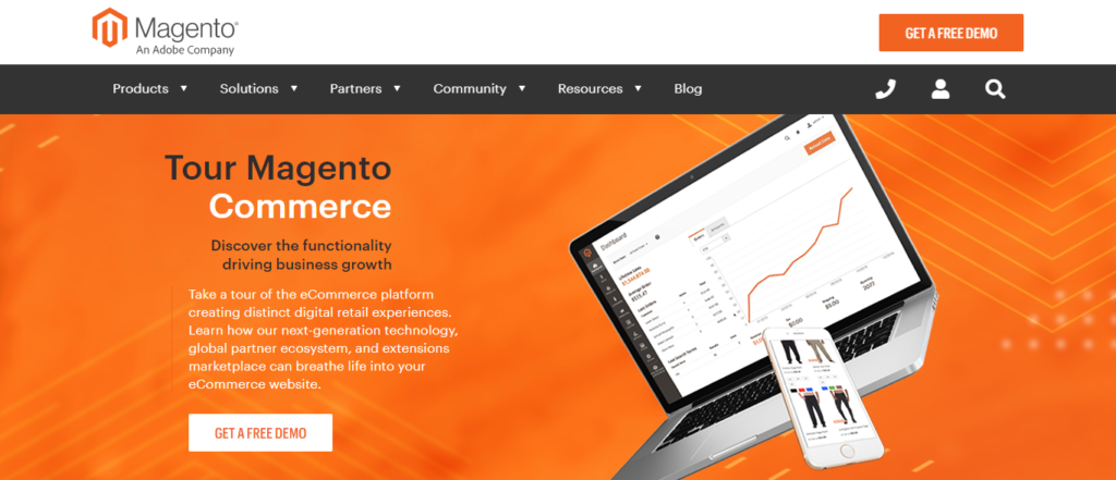 magento content management system