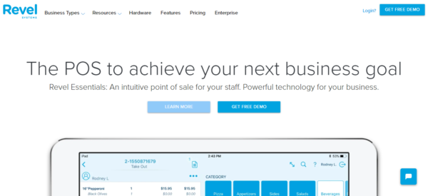 Revel Systems POS homepage