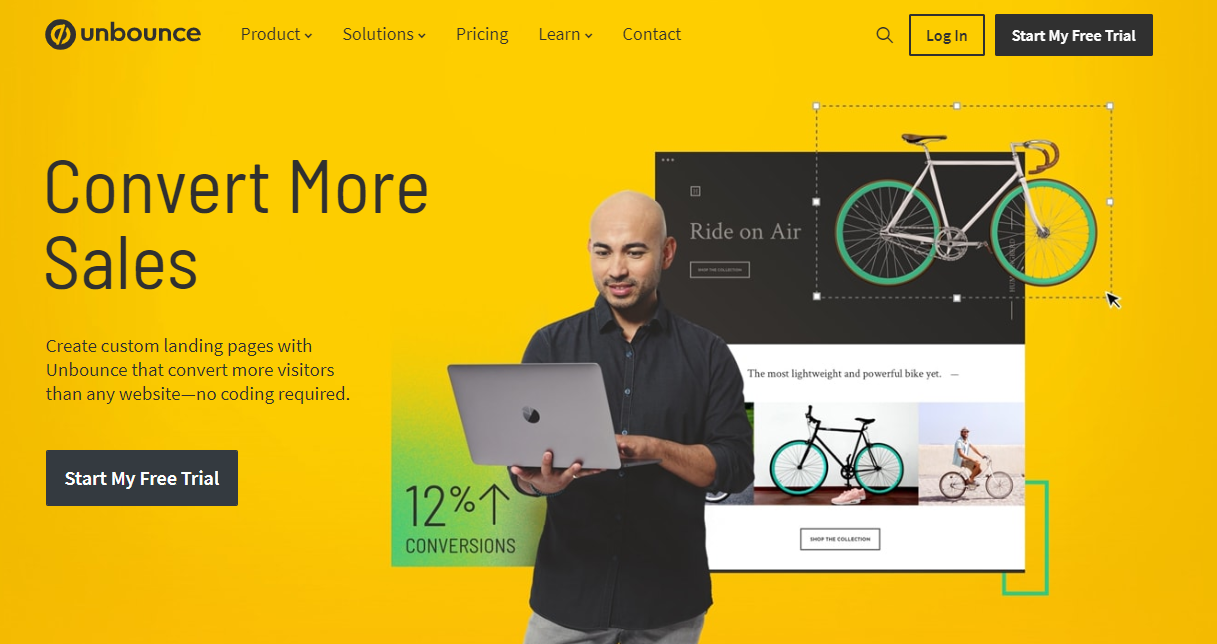 best landing page creator - unbounce