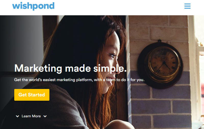 wishpond landing page creatore - homepage