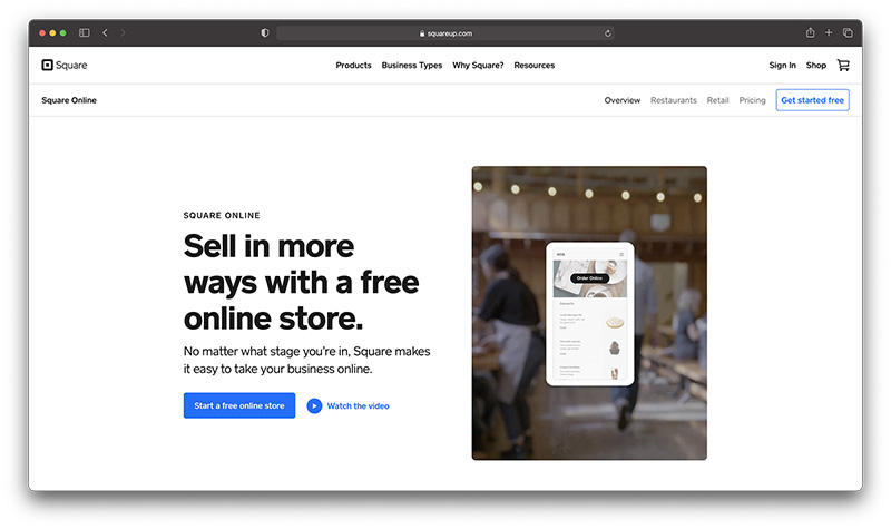 square online - shopify competitors