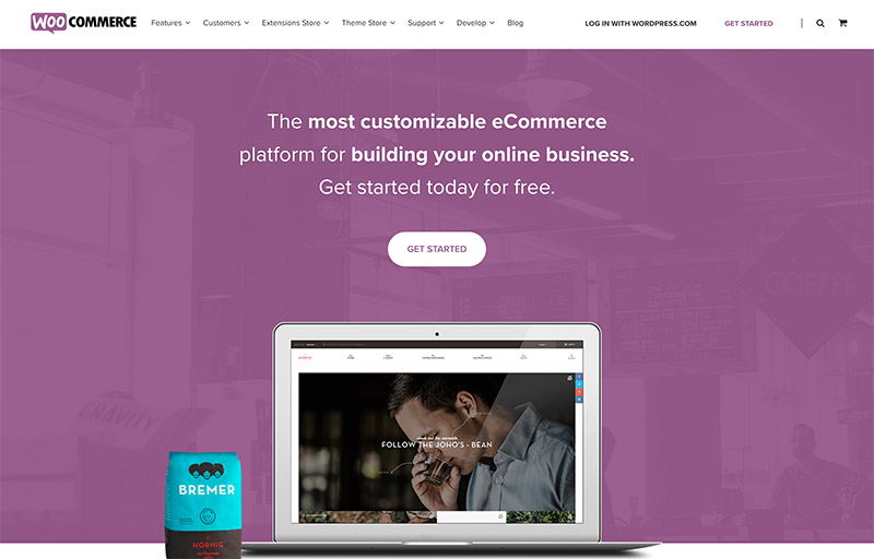 best mobile website builder - woocommerce