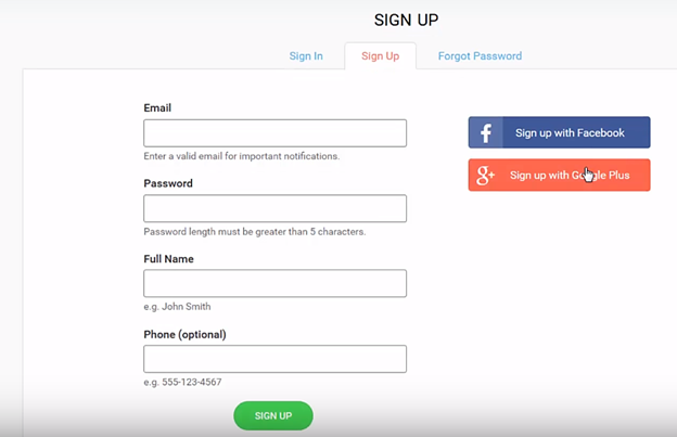 sign up for cart2cart