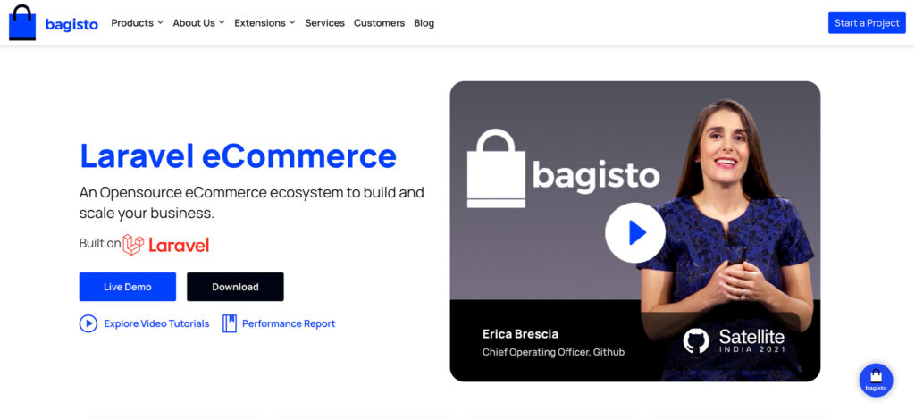 bagisto - best opensource ecommerce platforms