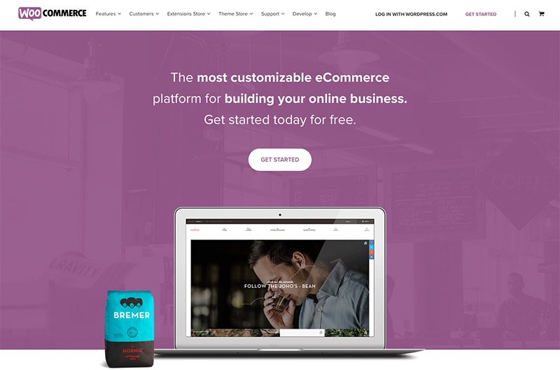 WooCommerce homepage