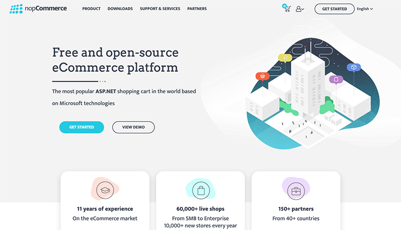 nopcommerce b2b ecommerce platform