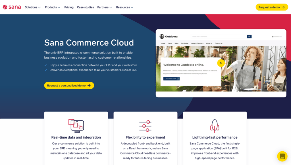 sana commerce cloud - best b2b ecommerce platform