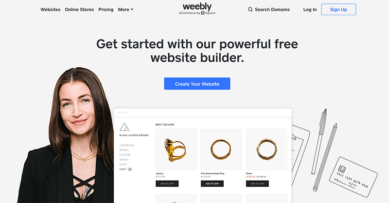 weebly homepage