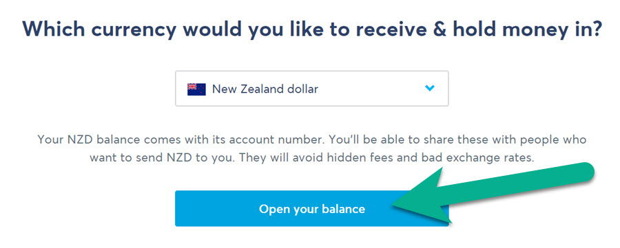 open balances - how to use TransferWise