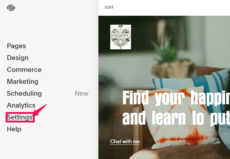 squarespace settings