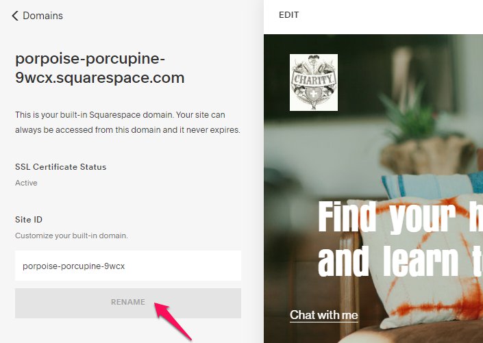 edit domains in squarespace