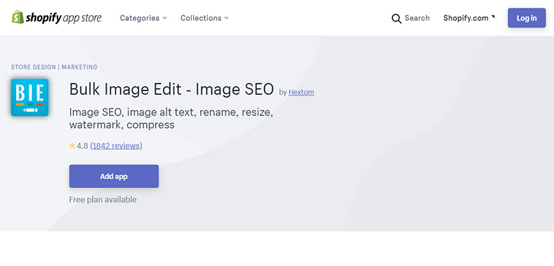 Bulk Image Edit - Best Shopify SEO Apps