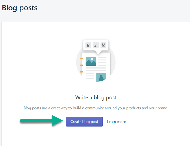 make a blog post