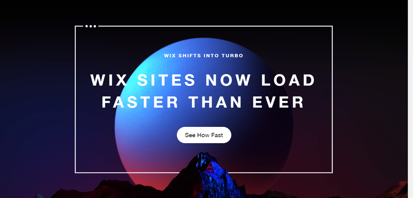 wix turbo homepage