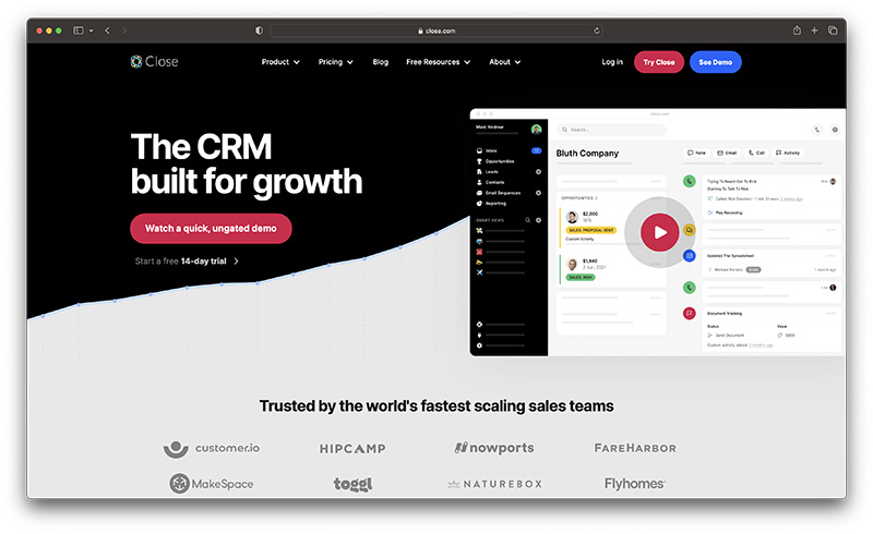 close crm - best crm for small business