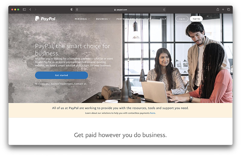 paypal recurring payments business homepage