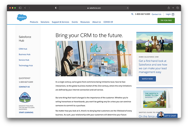 salesforce crm for small business