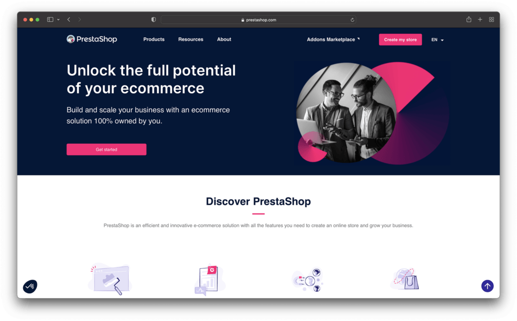 Prestashop - best shopify alternatives