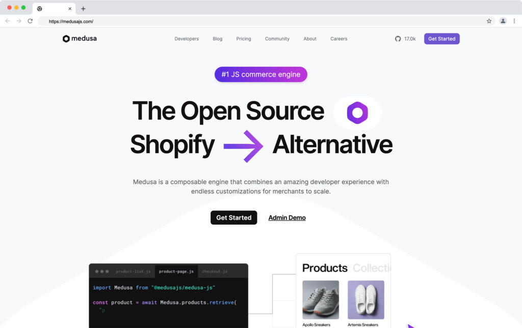 medusa js - best shopify alternatives