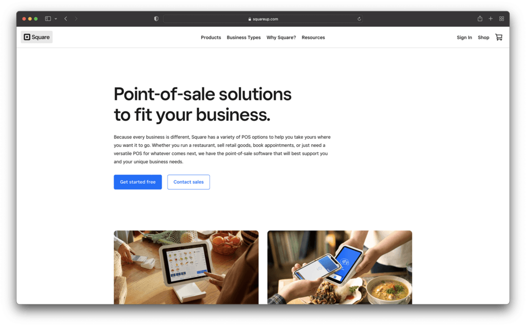 square pos homepage - best bar pos systems